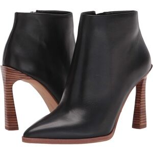 Vince Camuto Black Leather Ankle Booties